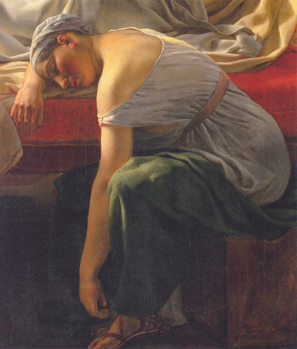 Una donna addormentata in costume antico 1813 - Museo Thorvaldsens, Copenaghen